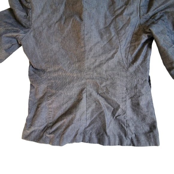 Banana Republic Gray 1 Button Blazer Jacket Size 10 - Picture 6 of 13